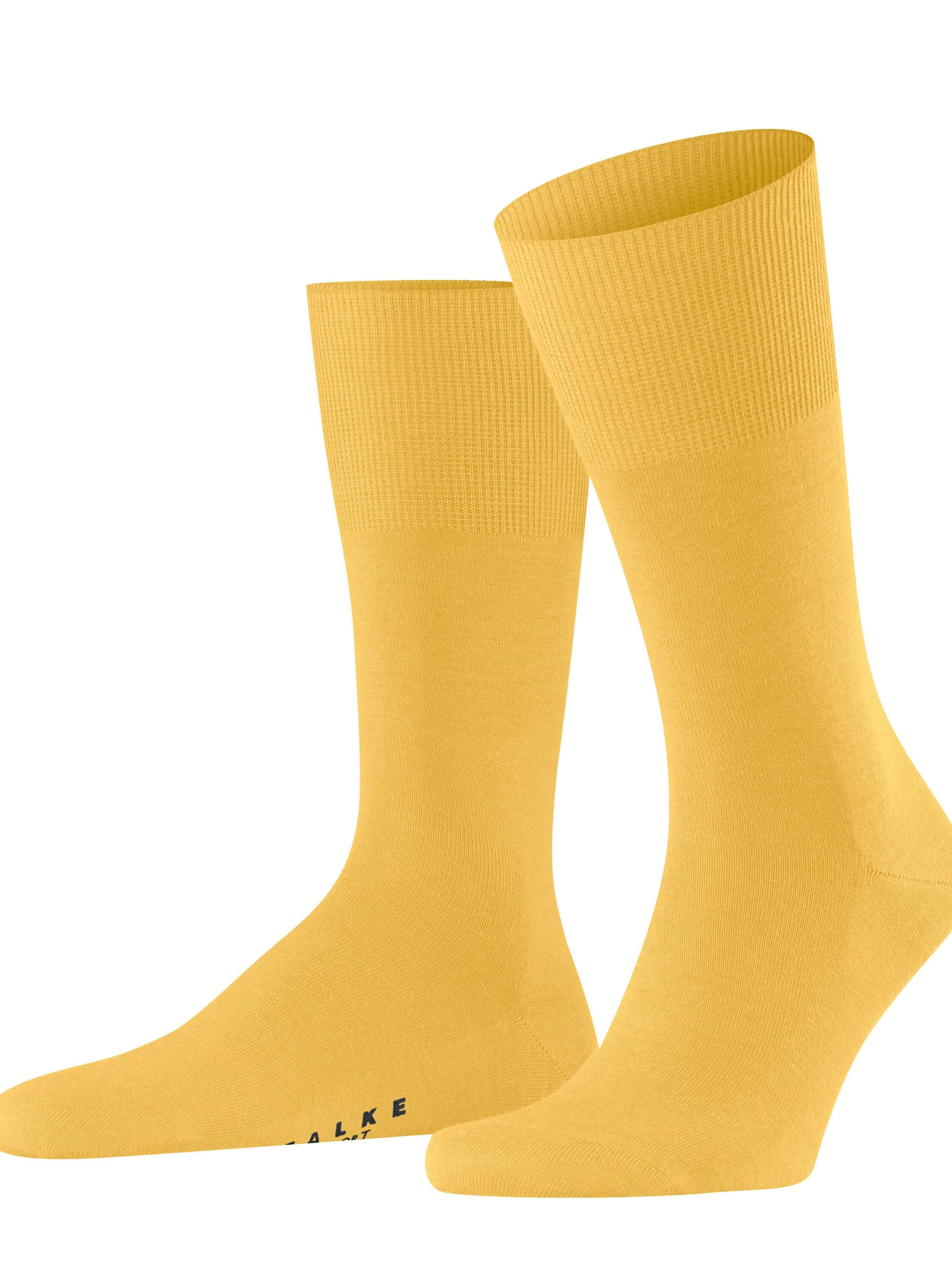 FALKE Socks 'Airport' in Yellow: front