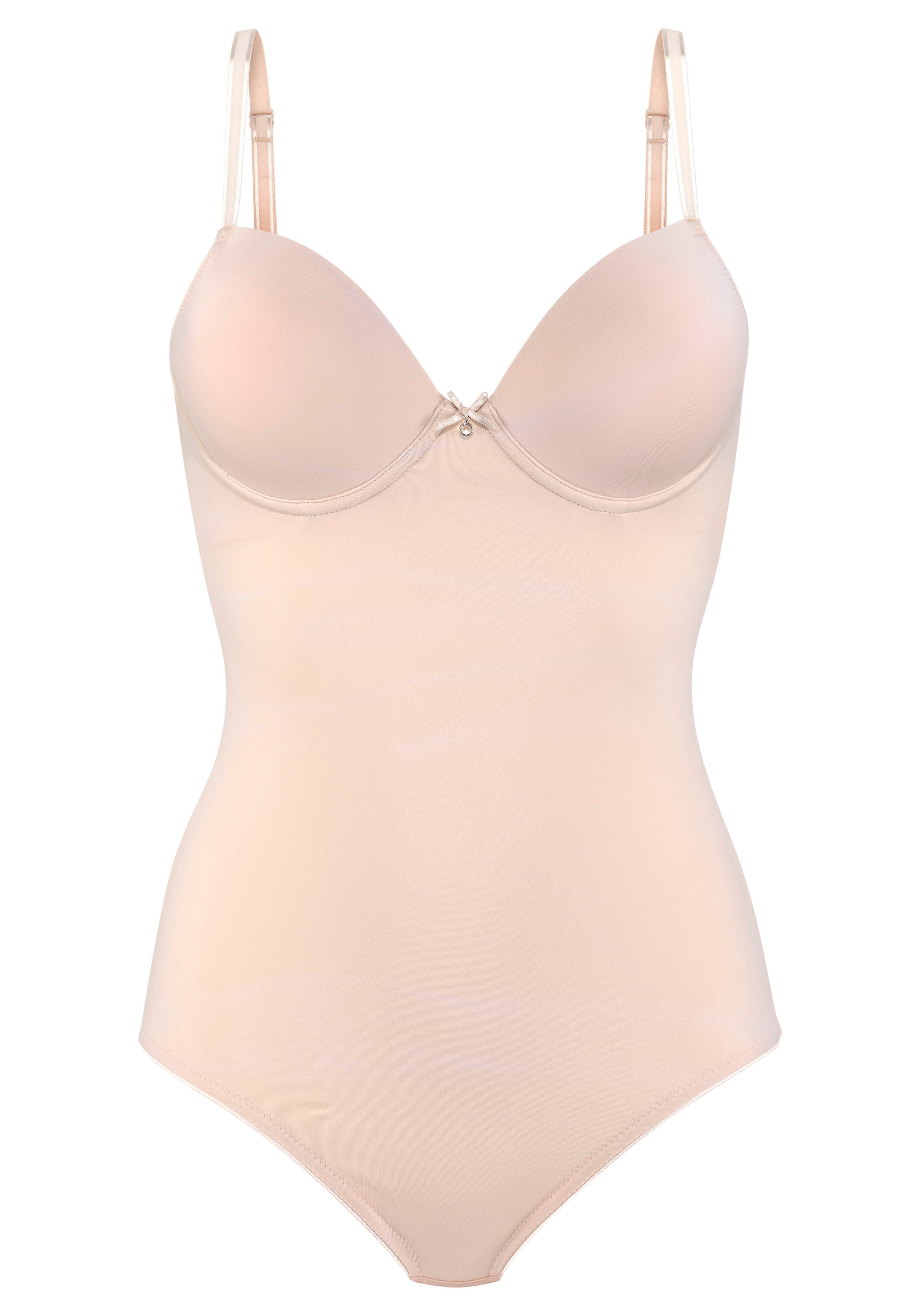 LASCANA Bodi, värv beež: eest vaates