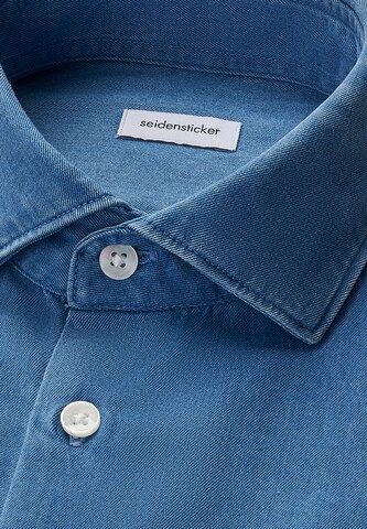 SEIDENSTICKER Slim fit Overhemd in Blauw
