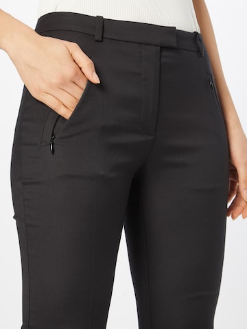 BOSS Slimfit Pantalon 'Anaita' in Zwart