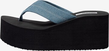 Pull&Bear T-bar sandals in Blue