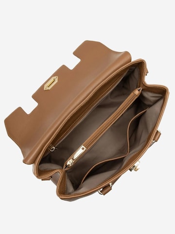 LANCASTER Paris Handtas 'Lancaster Sac à Rabat Foulonné Milano L Camel' in Bruin