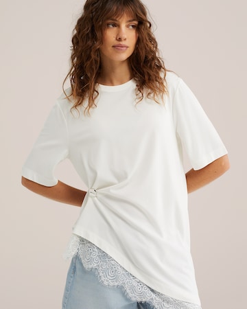 WE Fashion Широкий Джинсы в Синий