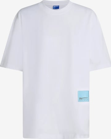 KARL LAGERFELD JEANS - Camisa 'Pietro Terzini' em branco: frente