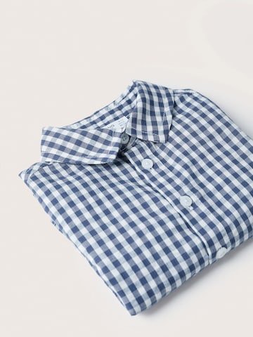 MANGO KIDS Regular fit Button Up Shirt 'Vichy' in Blue
