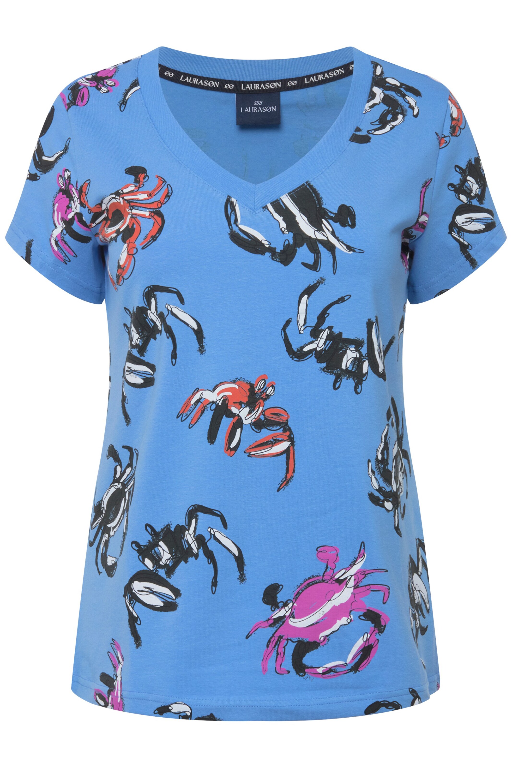 LAURASØN Shirt in Blauw: voorkant