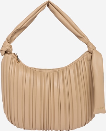 Borsa a spalla 'Jessie' di L.CREDI in beige: frontale