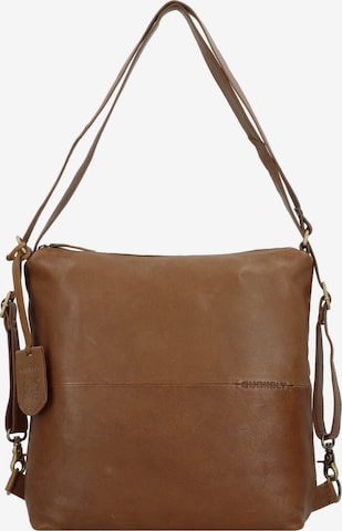 Burkely Schultertasche 'Natural Norah' in Braun: Vorderseite