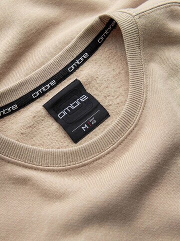 Ombre Sweatshirt 'OM-SSNZ-0134' in Beige