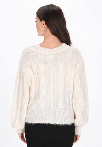 Cardigan Usha en beige
