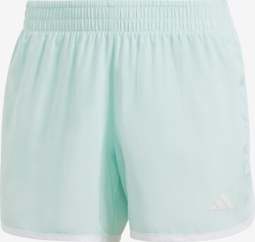 Regular Pantalon de sport 'Marathon 20' ADIDAS PERFORMANCE en vert : devant