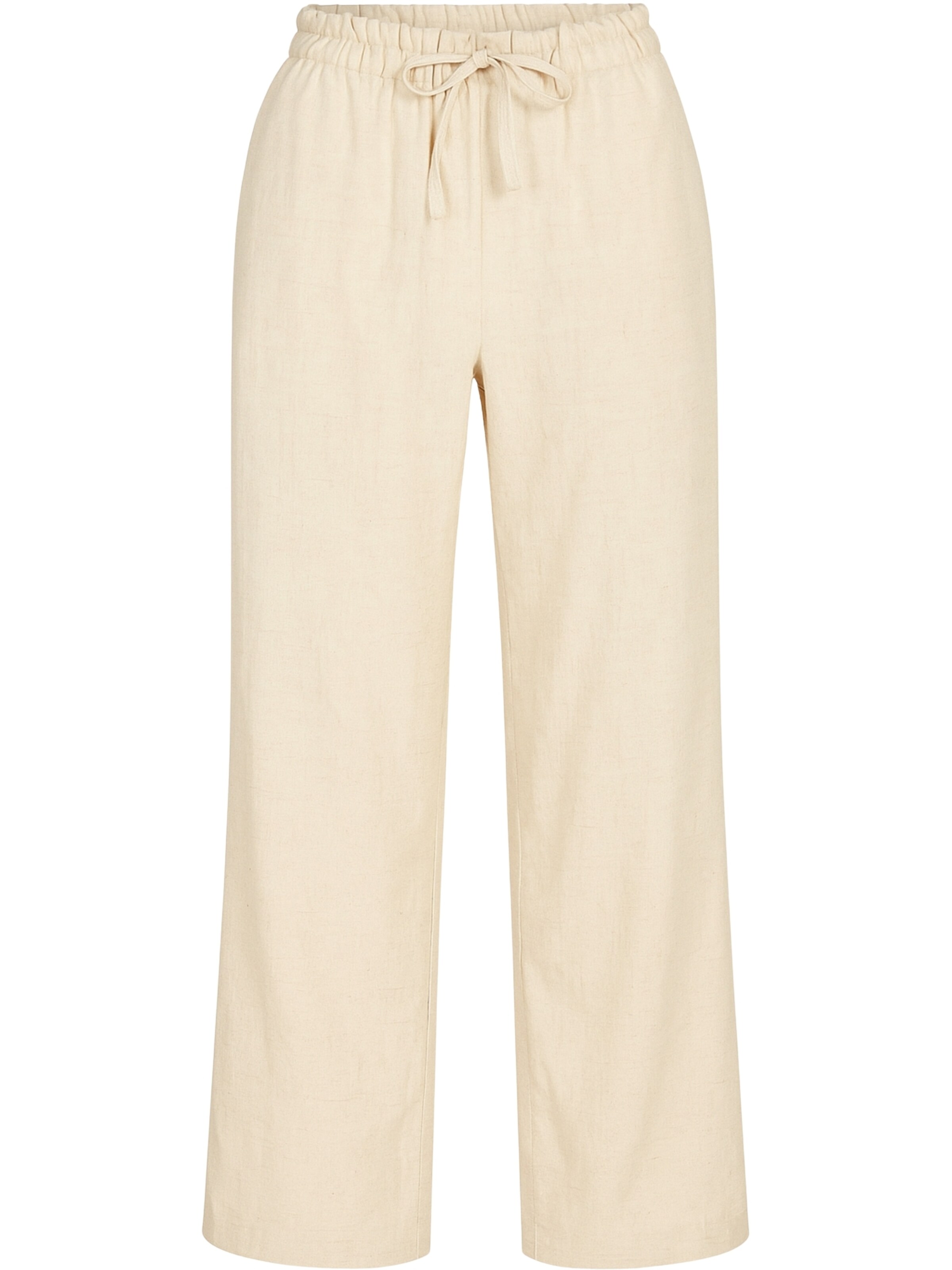 NORR Wide Leg Bukser 'Linea' i beige: forside