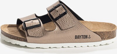 Bayton Pantolette 'Tracy' i brons / svart, Produktvy