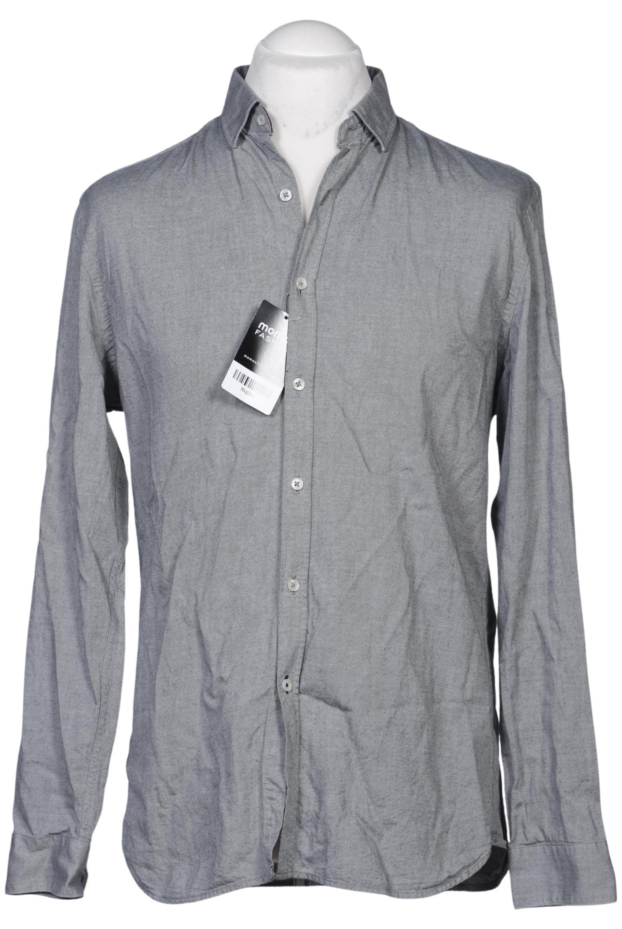 MANGO MAN Hemd M in Grau: Vorderseite