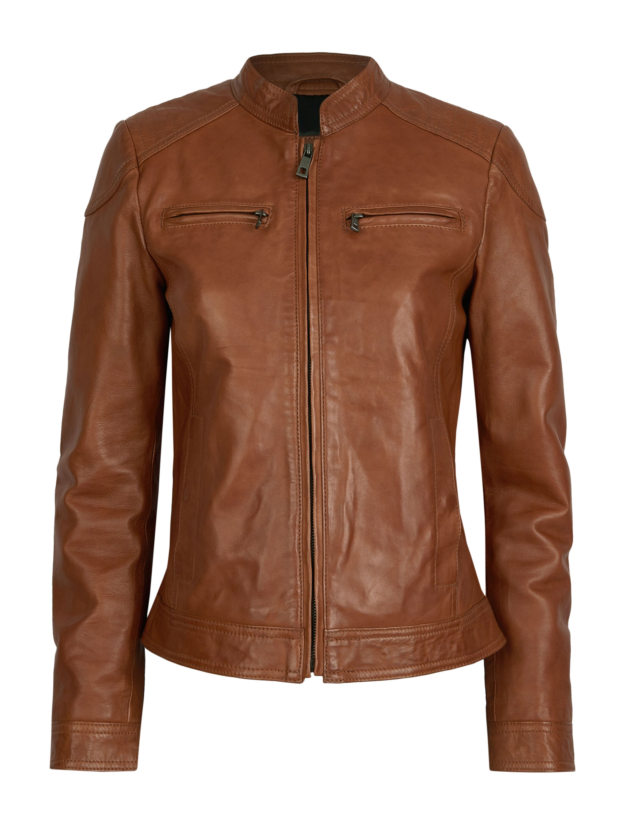 bugatti Tussenjas in Bruin: voorkant