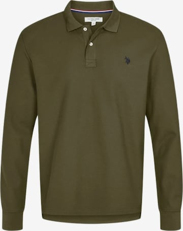 U.S. POLO ASSN. Tričko 'Brett' – zelená: přední strana