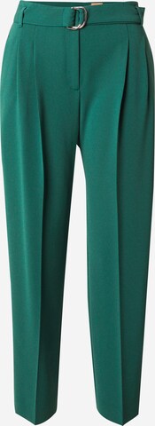 BOSS Pleat-Front Pants 'Tapiah' in Green: front