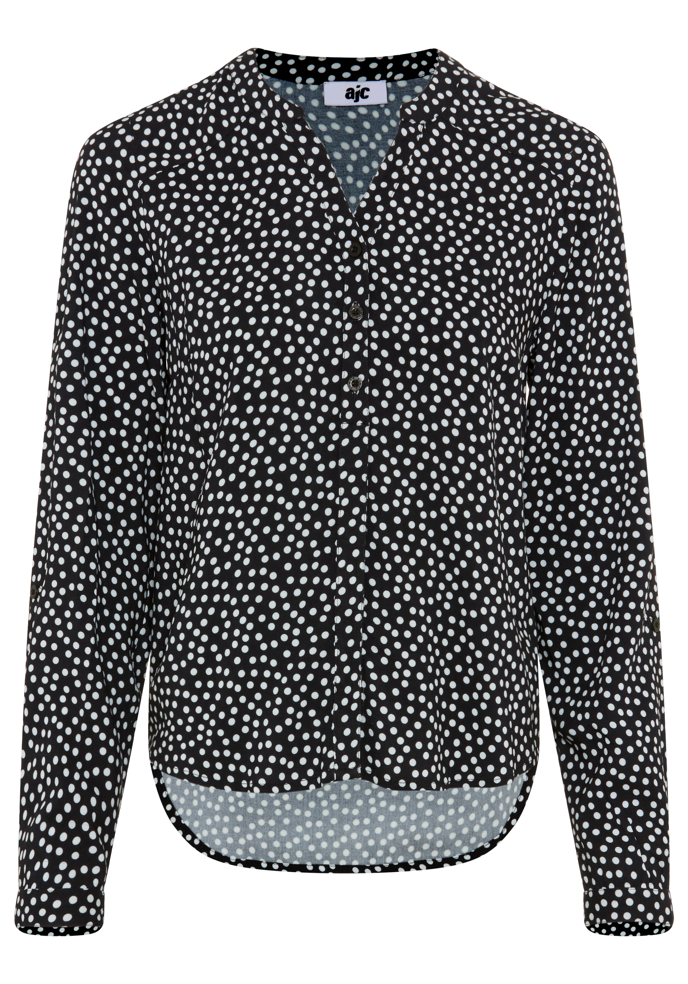 AJC Bluse in Schwarz: Vorderseite