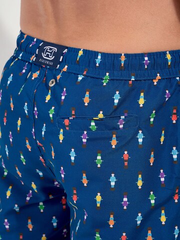Shorts de bain ' Beach Boxer Calcio ' HOM en bleu