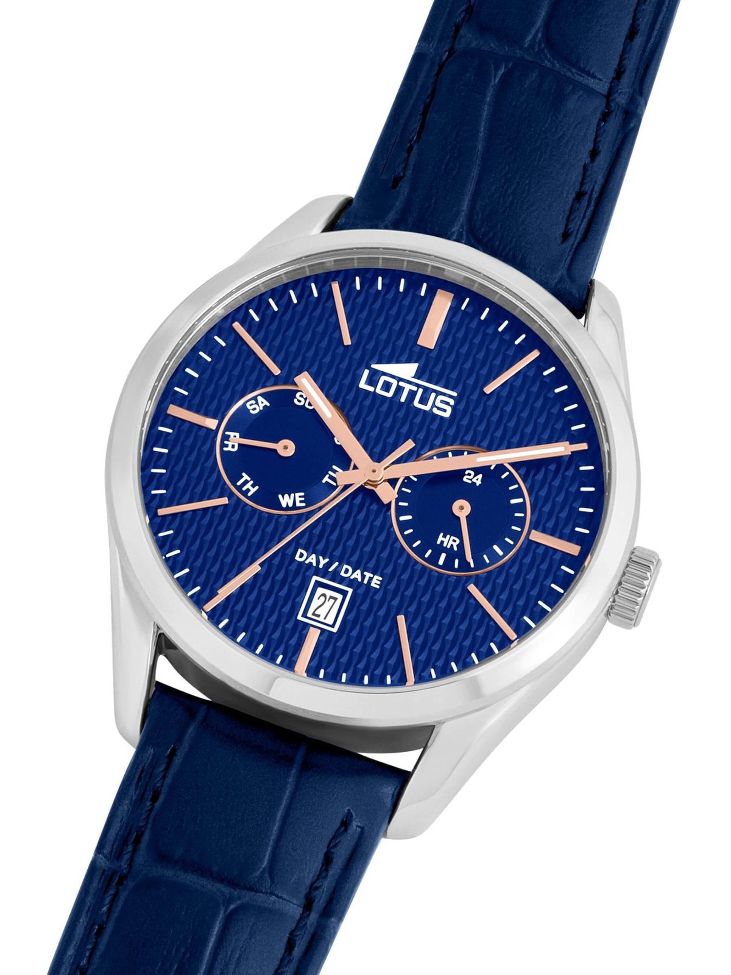 Lotus Analoog horloge 'Watch Multifuncion' in Blauw