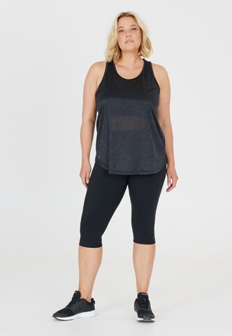 Q by Endurance Skinny Tights 'Floriee' in Schwarz