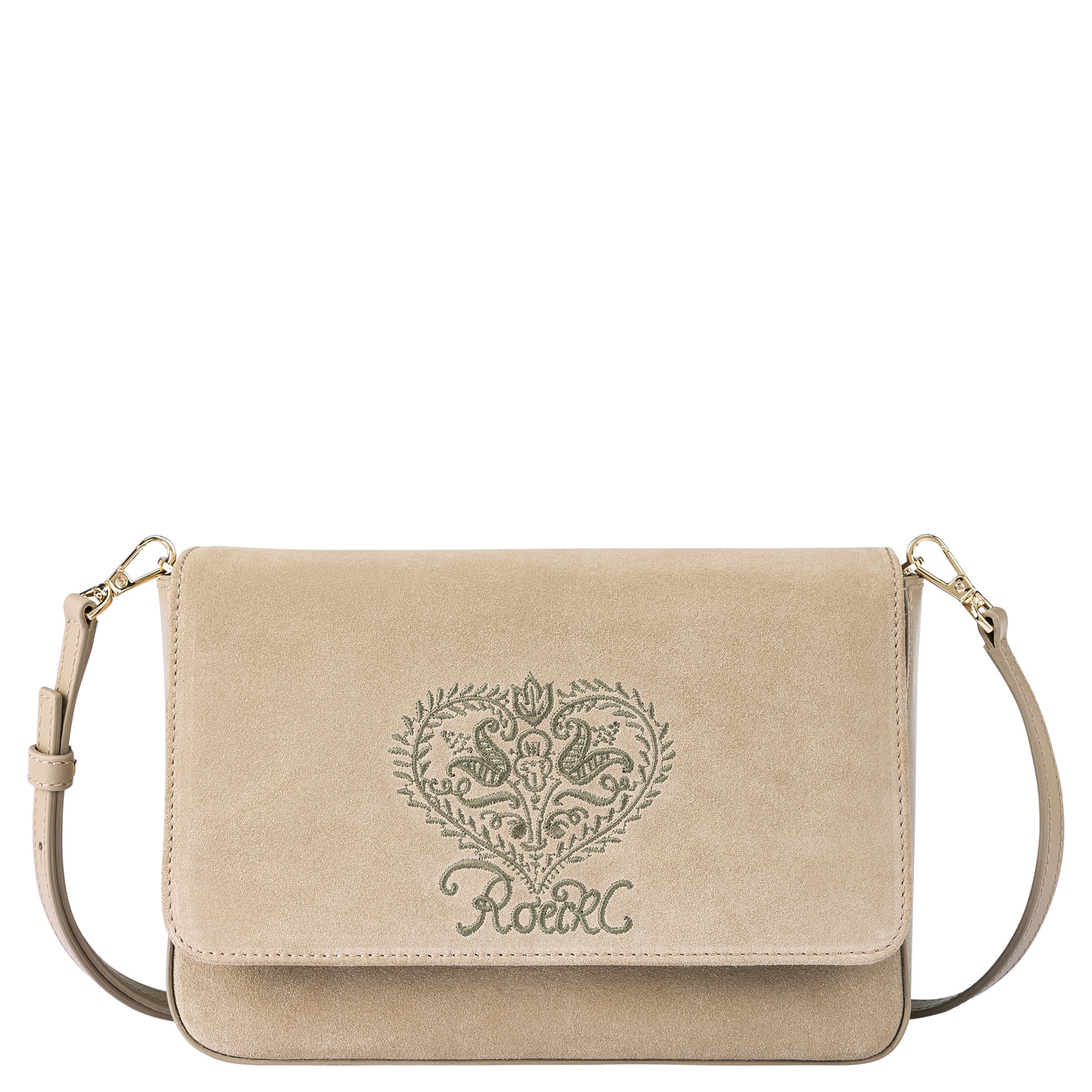Roeckl Crossbody Bag 'VRONI UMHÄNGETASCHE SMALL' in Beige: front