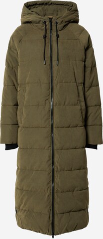 QS Winter Coat in Green: front