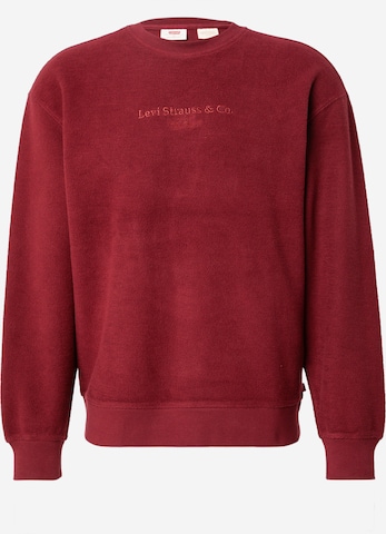 LEVI'S ®Sweater majica 'Relaxed Graphic Crewneck Sweatshirt' - crvena boja: prednji dio