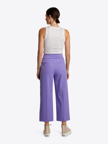 Rich & Royal Zvonové kalhoty Kalhoty s puky – fialová