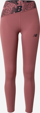new balance Sportovní kalhoty – pink: přední strana
