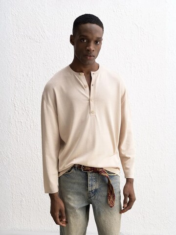 Giesto Shirt in Beige: voorkant