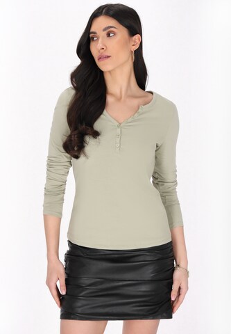 faina Shirt in Groen: voorkant