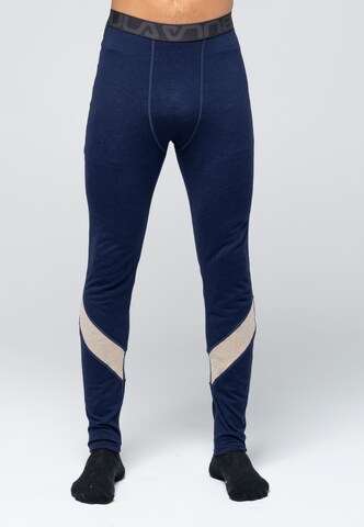 BULA Skinny Workout Pants in Blue: front