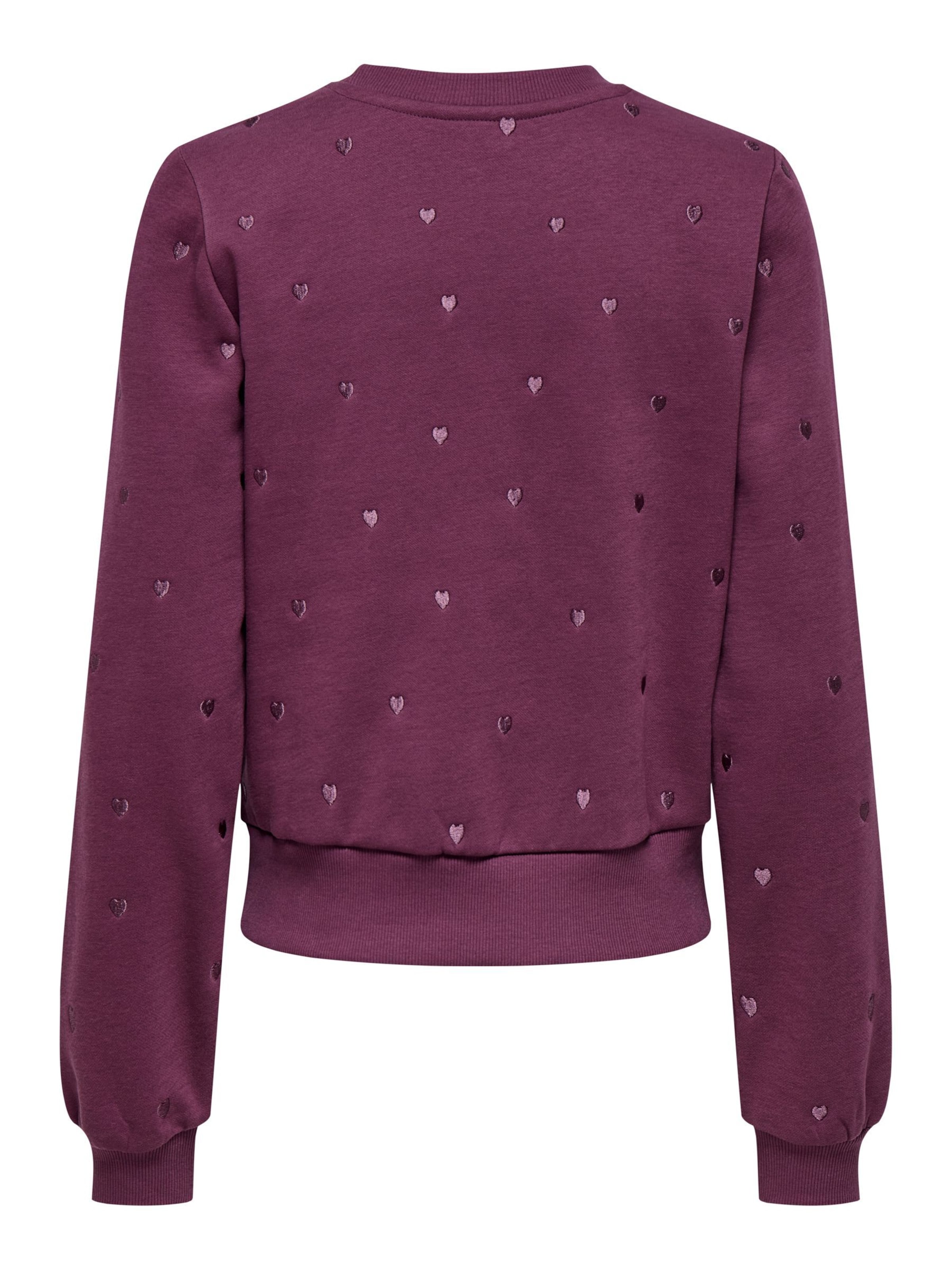 ONLY Sweatshirt 'ONLAtika' in Purple