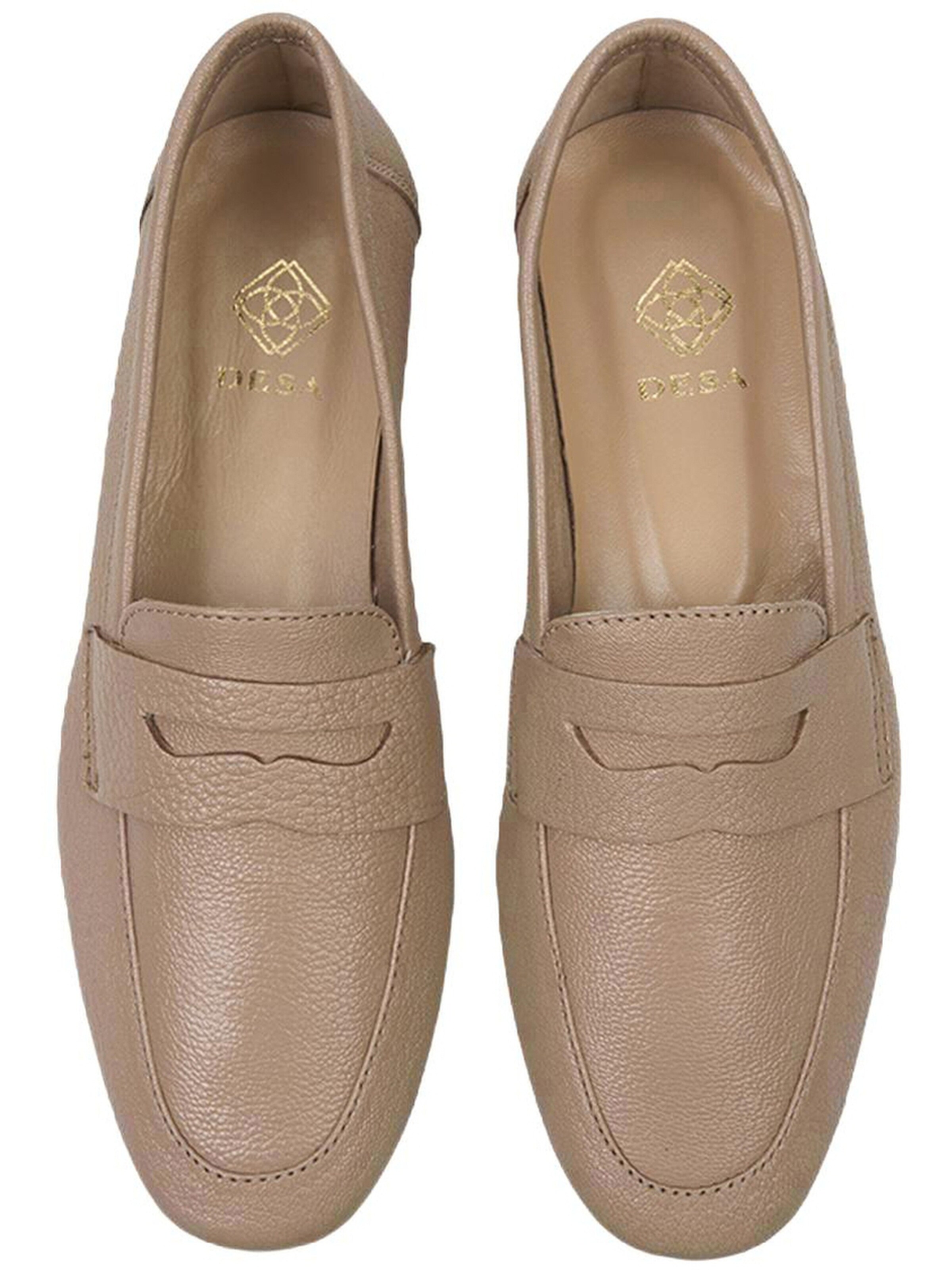 Desa Classic Flats 'Slipper' in Beige