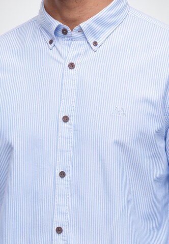 Regular fit Camicia di Lindbergh in blu: frontale