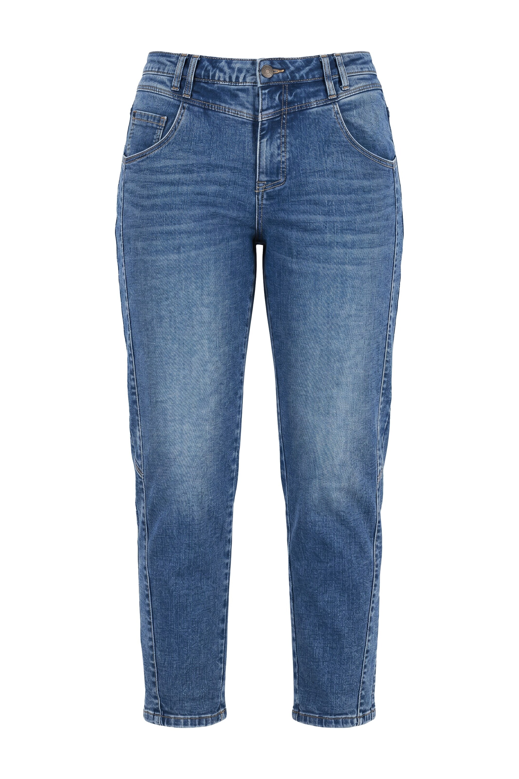 LAURASØN Tapered Jeans in Blauw: voorkant