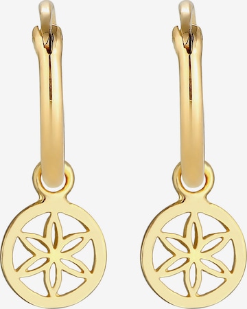 ELLI Ohrringe Blume, Creole, Ornament in Gold