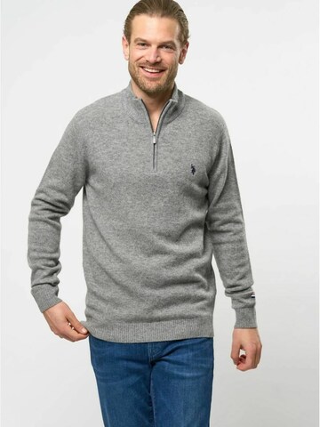 U.S. POLO ASSN. Pullover 'Kevin' i grå: forside