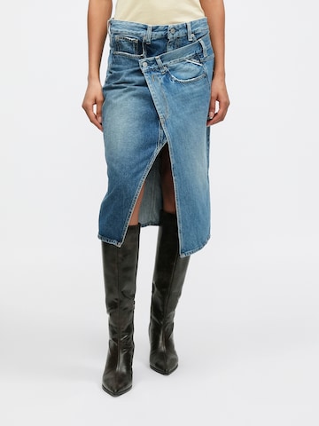 REPLAY Spódnica w kolorze niebieski: przód