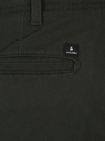 Jack & Jones Plus تقليدي سراويل الحمولة 'Marco' بلون أخضر