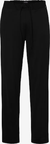 Hanro Pajama Pants ' Day & Night ' in Black: front