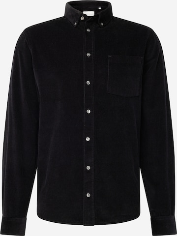 Casual Friday - Ajuste regular Camisa 'Anton' en negro: frente