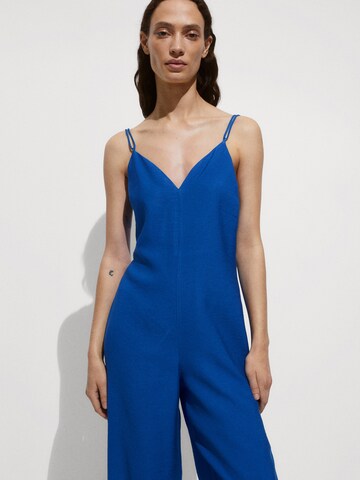 MANGO Jumpsuit 'Pinkie' i blå