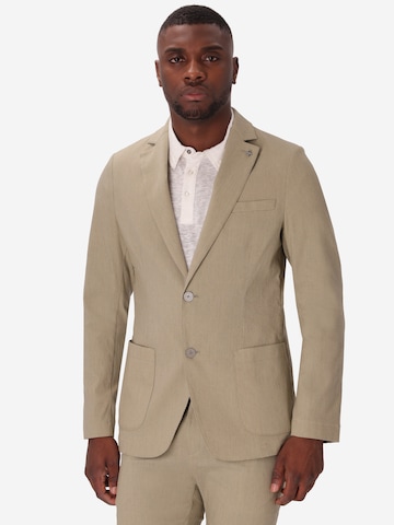 Distretto12 - Ajuste regular Chaqueta tipo saco para negocios 'Ginseng' en verde: frente