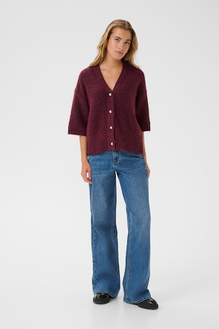 Kaffe Gebreid vest in Rood