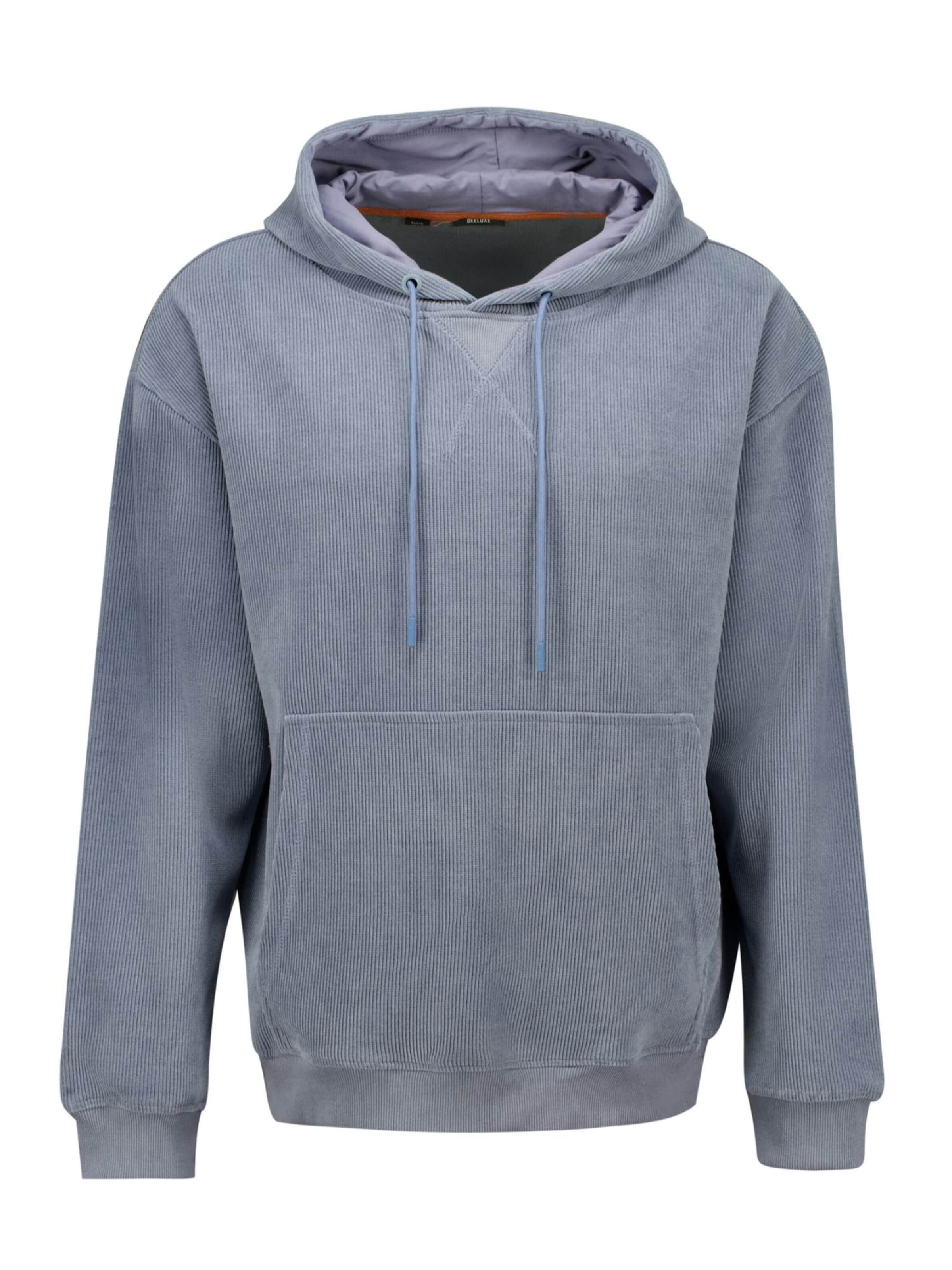 Sweat-shirt Deeluxe en bleu : devant