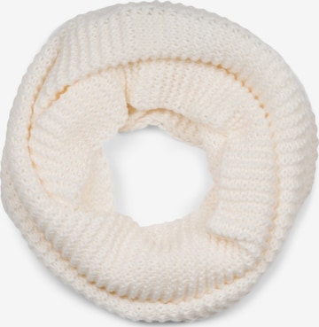 styleBREAKER Schlauchschal 'Strick Loop Wellenmuster' in Beige: Vorderseite