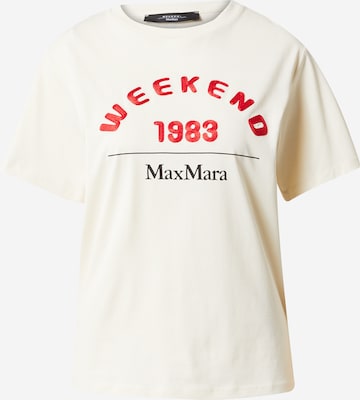 smėlio Weekend Max Mara Marškinėliai 'LUIS': priekis