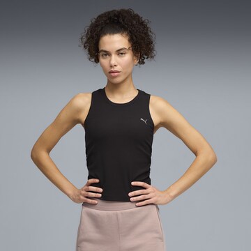 PUMA Sporttop 'Cloudspun' in Zwart: voorkant